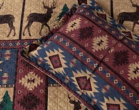 Deer Creek Cotton Quilt Set, Scenic, Brown,
