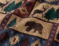 Deer Creek Cotton Quilt Set, Scenic, Brown,