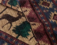 Deer Creek Cotton Quilt Set, Scenic, Brown,