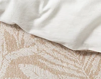 Dorado Duvet Cover, Cotton, Botanical, Beige,