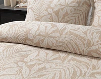 Dorado Duvet Cover, Cotton, Botanical, Beige,