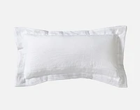 Dorado Boudoir Pillow Cover, Geometric, White, 24" x 12"