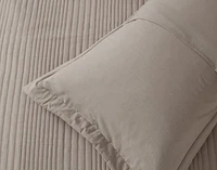 Mica Quilt Set, Geometric, Beige, Queen