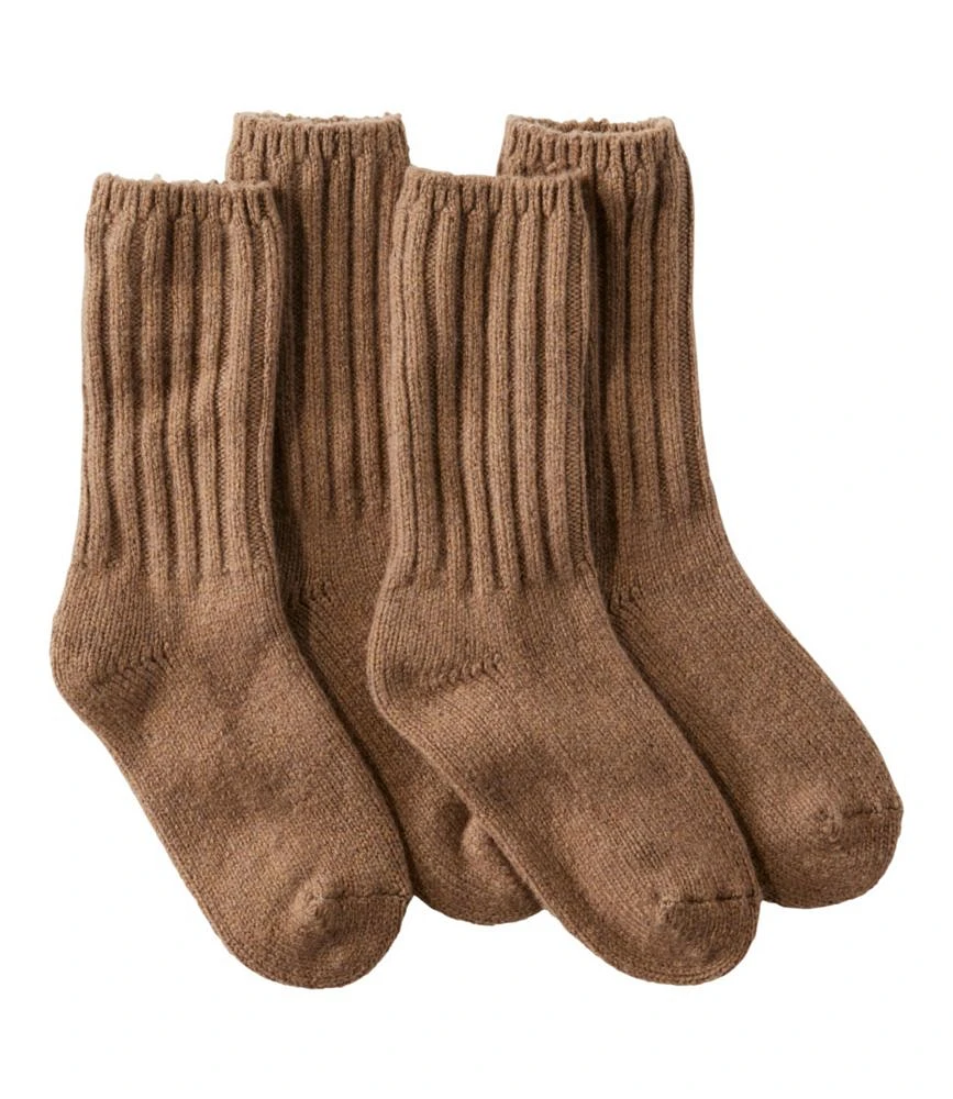 Adults' Merino Wool Ragg Socks, 10" Two-Pack