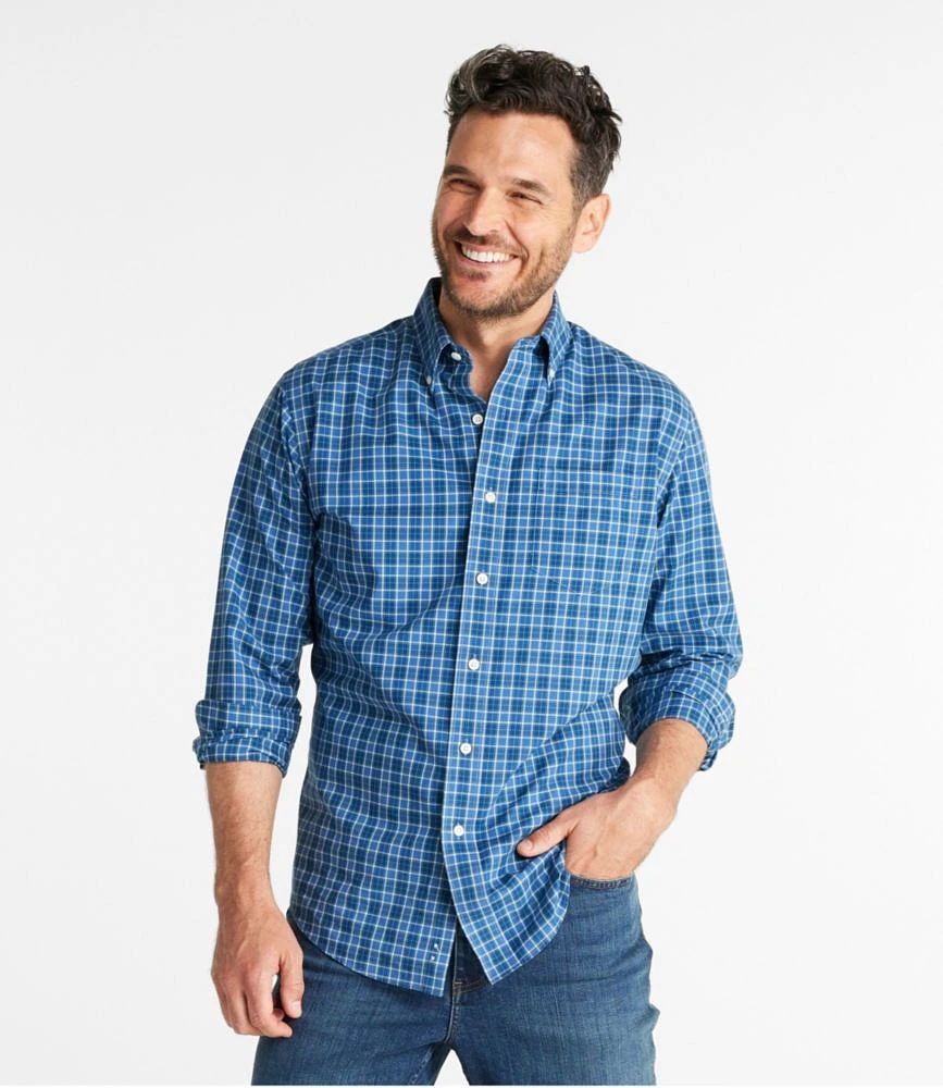 Men's Wrinkle-Free Kennebunk Sport Shirt, Slightly Fitted Check