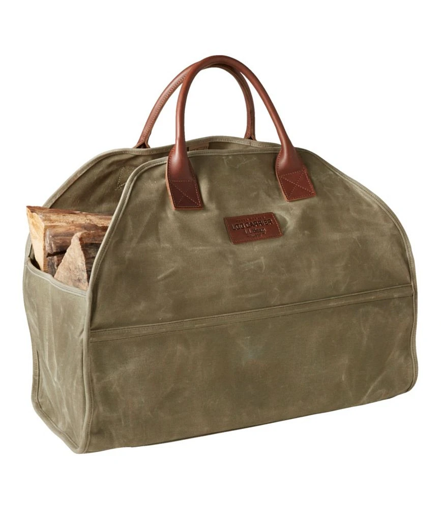 Waxed-Canvas Log Carrier