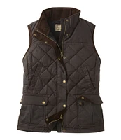 Women's L.L.Bean Upcountry Waxed Cotton Down Vest