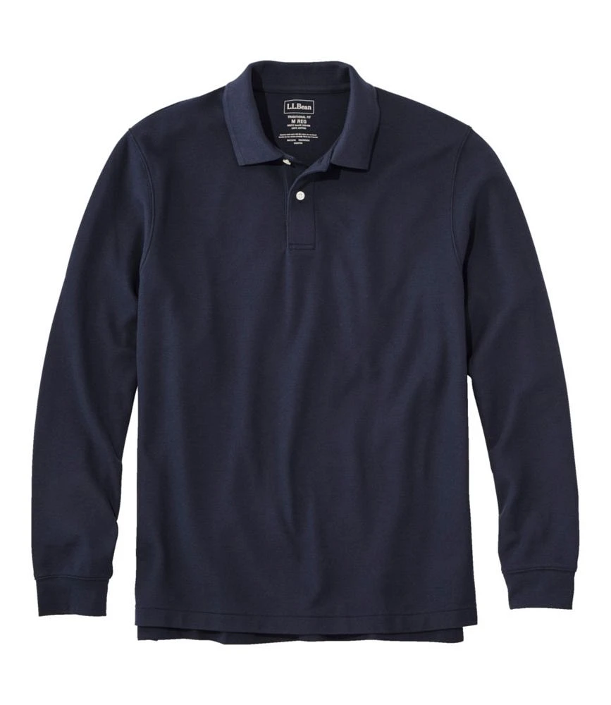Men's Premium Double L® Polo, Long-Sleeve Without Pocket