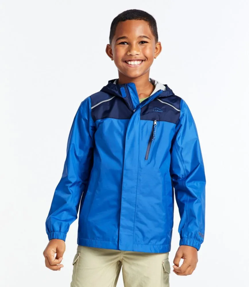 Kids' Trail Model Rain Jacket, Colorblock