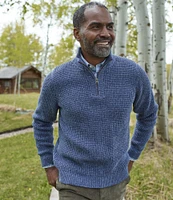Men's Organic Cotton Waffle Sweater