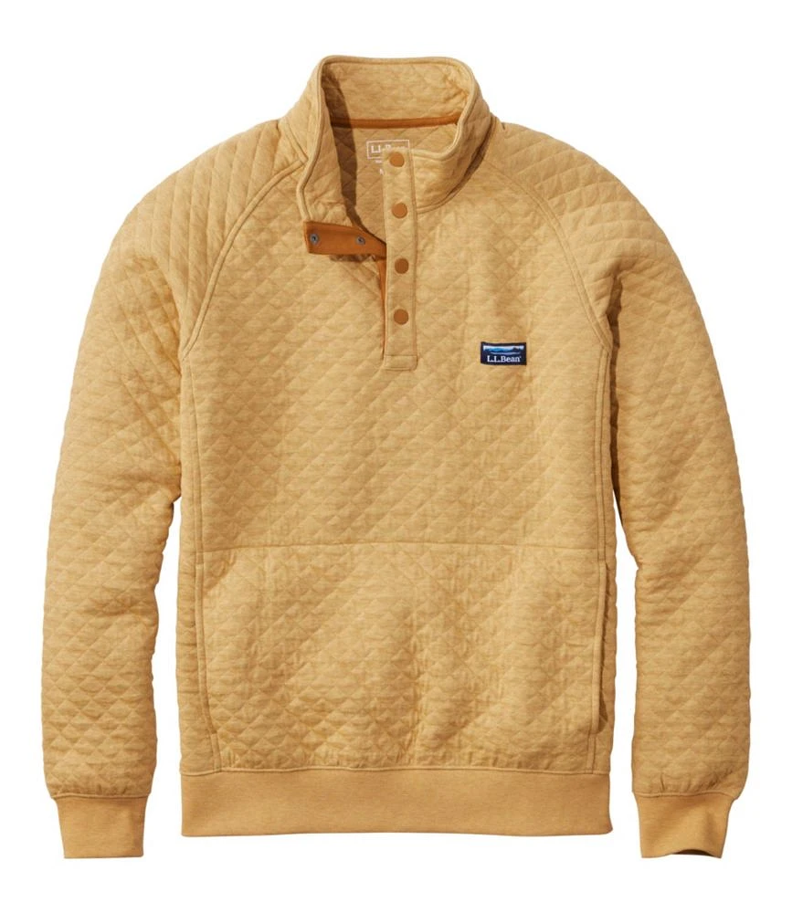 Men's Quilted Sweatshirt, Mockneck
