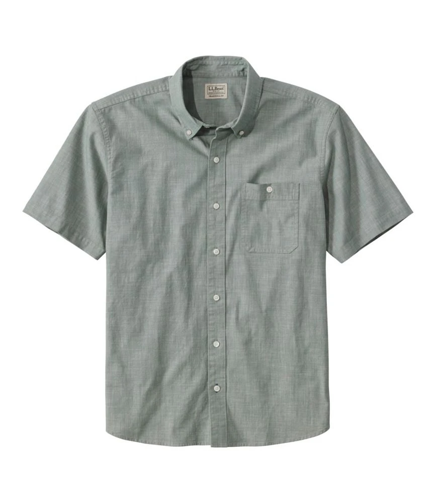 Men's Comfort Stretch® Chambray Shirt, Traditional Untucked Fit