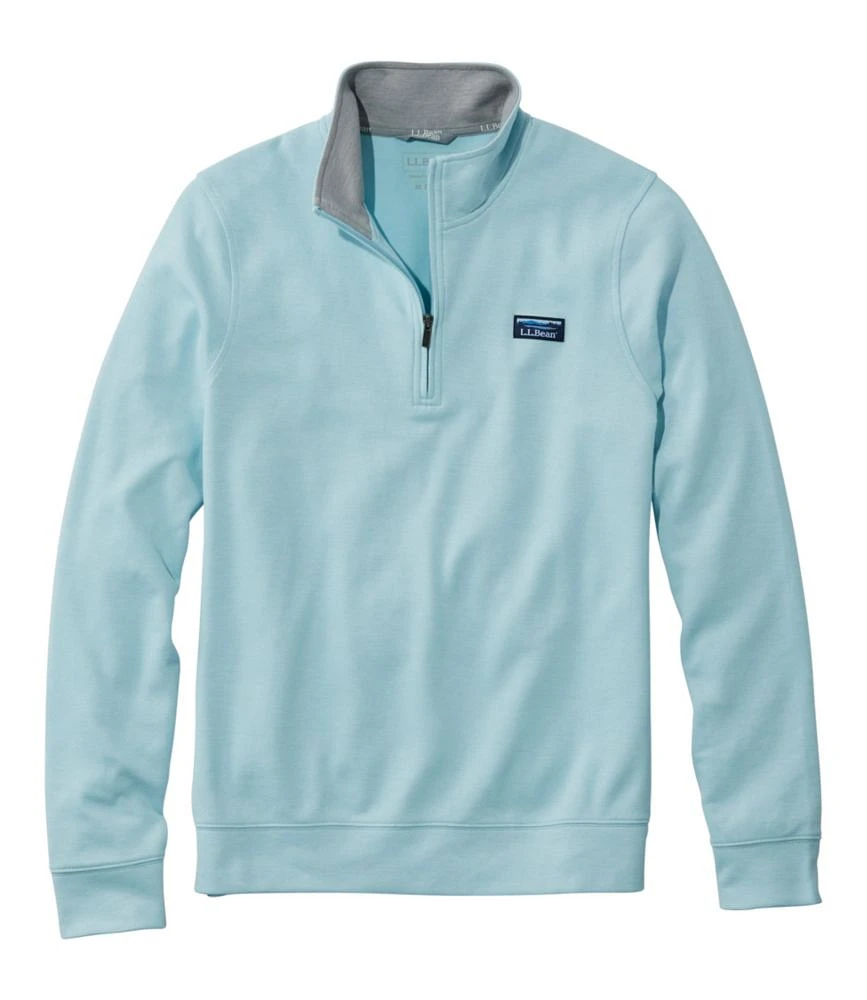 Men's Comfort Stretch Piqué Quarter Zip Pullover, Long-Sleeve