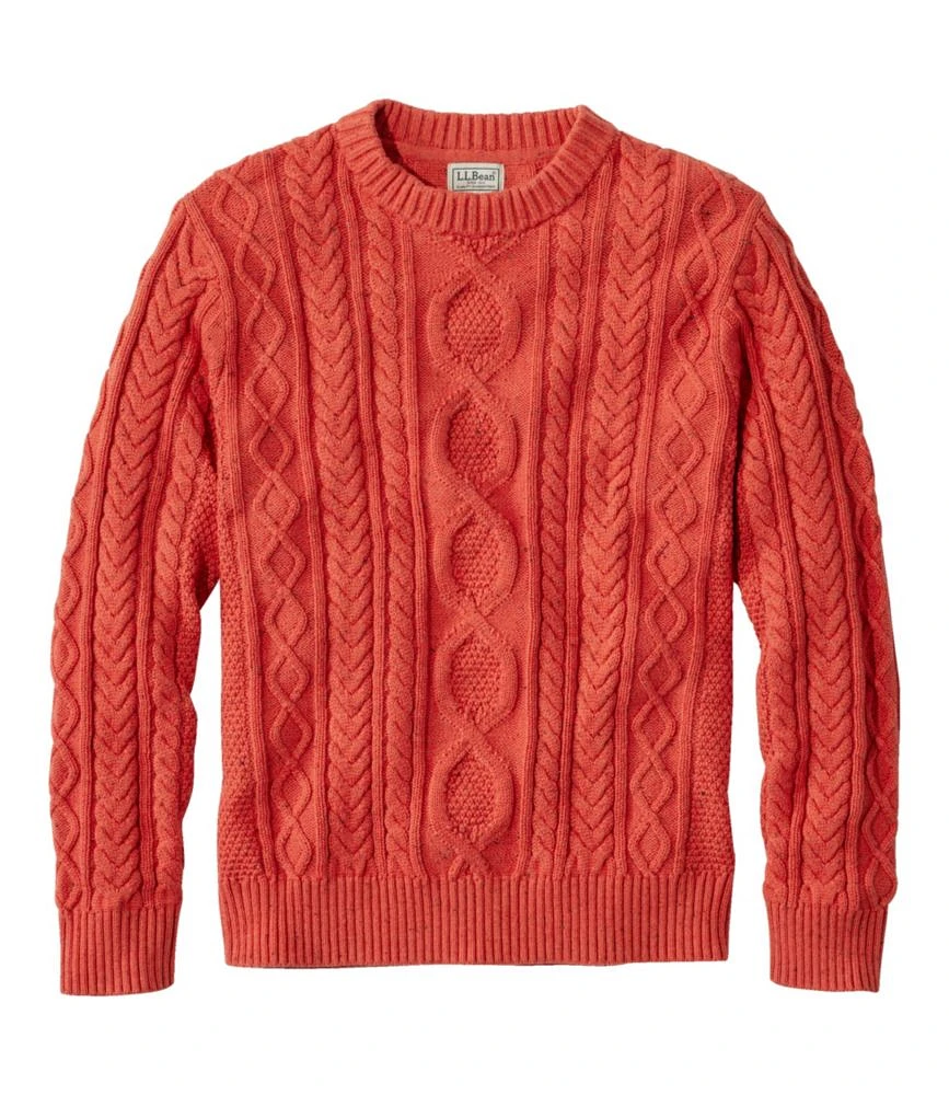 Men's Bean's Heritage Soft Cotton Fisherman Sweater, Crewneck