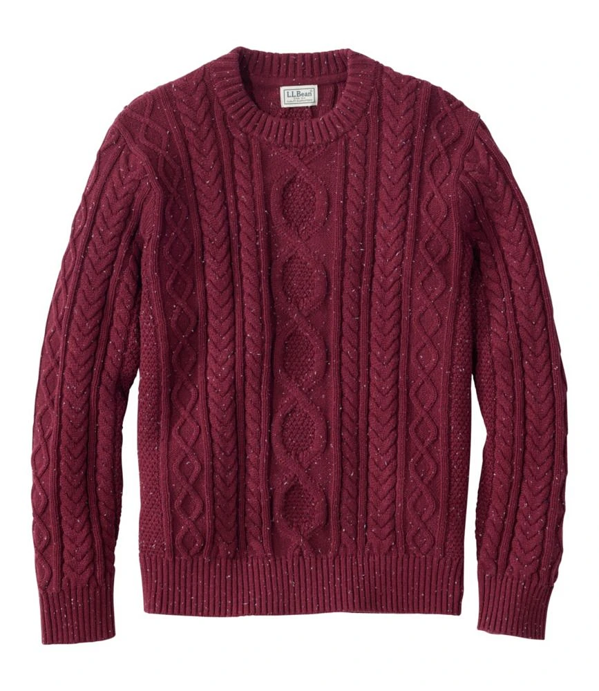 Men's Bean's Heritage Soft Cotton Fisherman Sweater, Crewneck