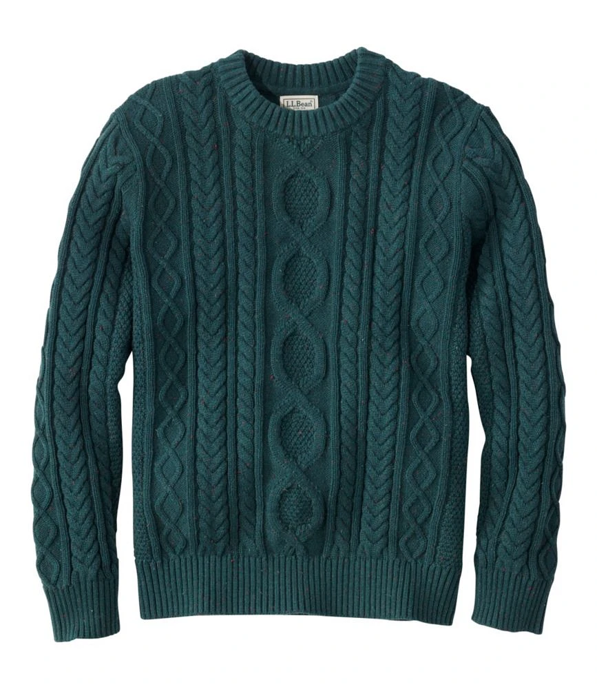 Men's Bean's Heritage Soft Cotton Fisherman Sweater, Crewneck