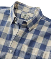 Men's Comfort Stretch® Chambray Shirt, Traditional Untucked Fit, Long-Sleeve, Print
