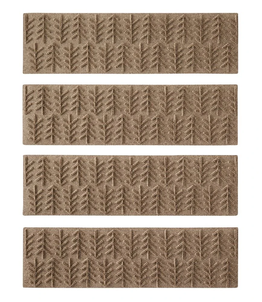 Everyspace Recycled Waterhog Mat, Stair Treads, Set of Four, Trees