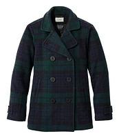 Women's Classic Lambswool Peacoat, Pattern