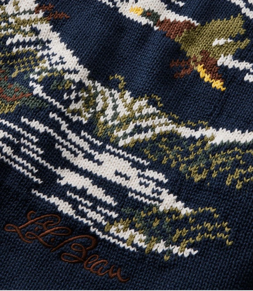 Men's Signature Organic Cotton Rollneck Sweater, Fair Isle