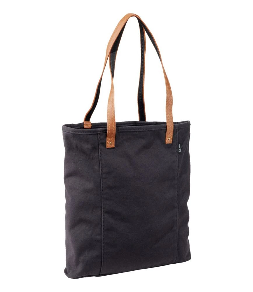 Leather-Handle Essential Tote Bag