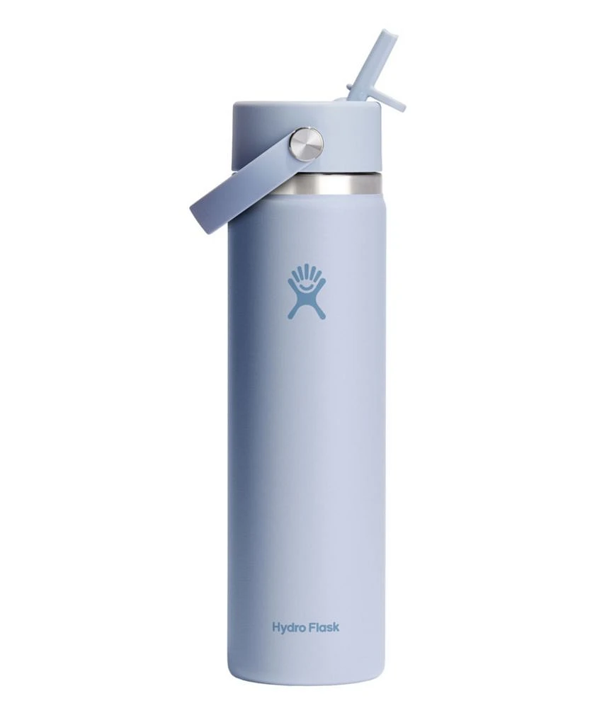 Hydro Flask Wide Mouth Water Bottle with Flex Straw Cap, 24 oz.