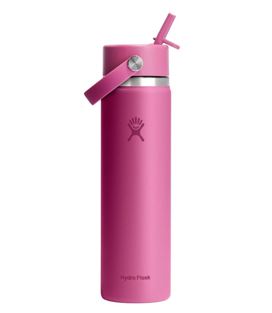 Hydro Flask Wide Mouth Water Bottle with Flex Straw Cap, 24 oz.