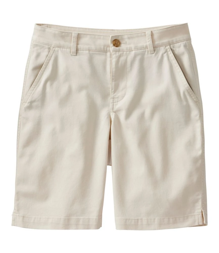 Women's Comfort Stretch Shorts, Chino Bermudas 9"