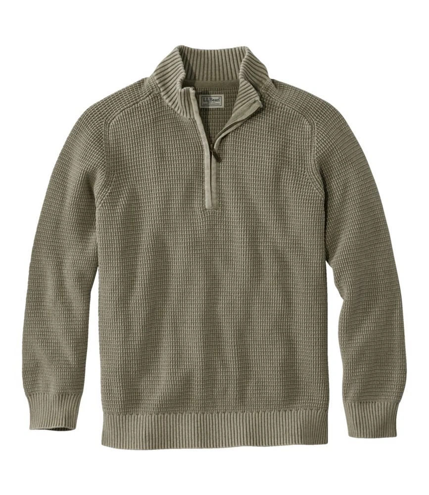 Men's Sunwashed Textured Cotton Sweater