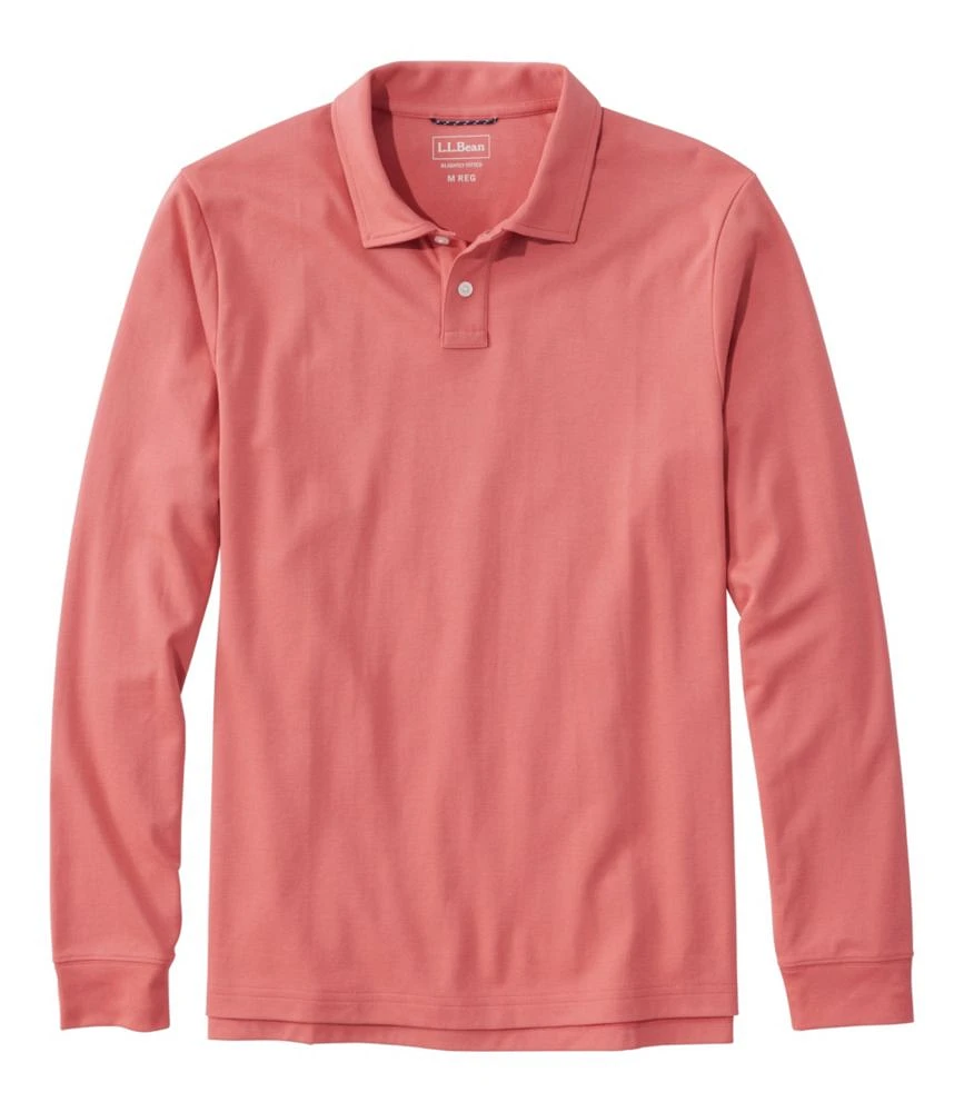 Men's Comfort Stretch Performance® Polo, Long-Sleeve, Slightly Fitted
