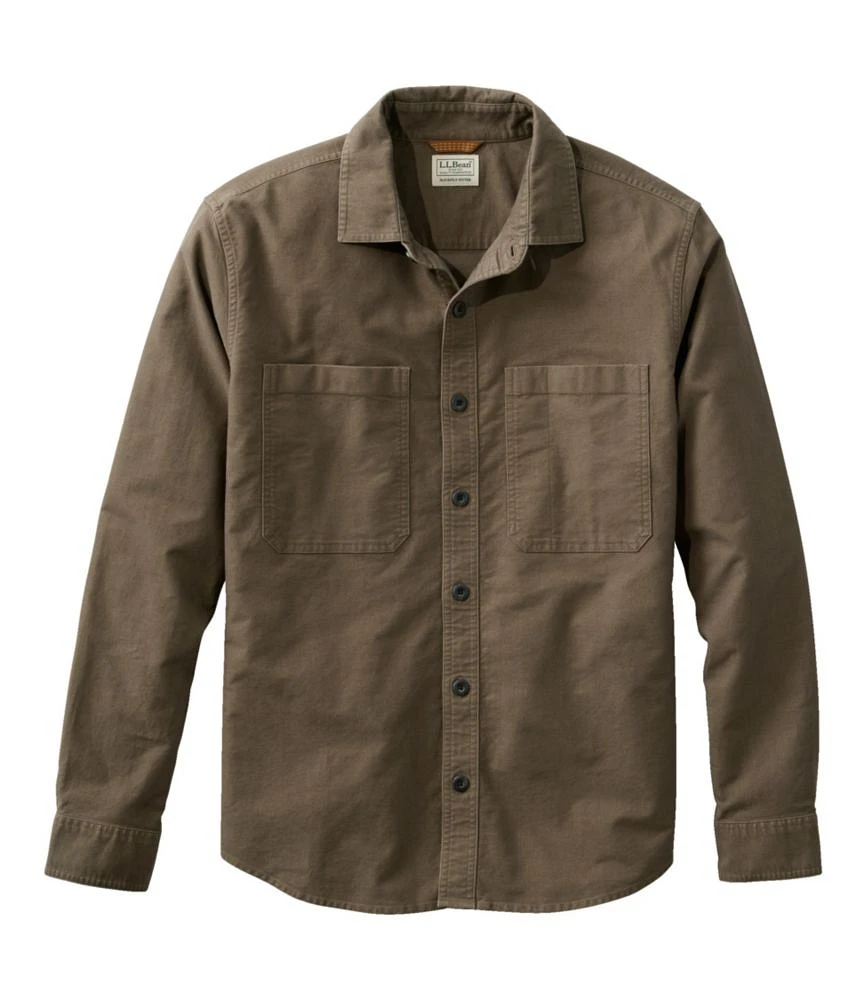Men's Bean's Moleskin Shirt, Slightly Fitted Untucked Fit