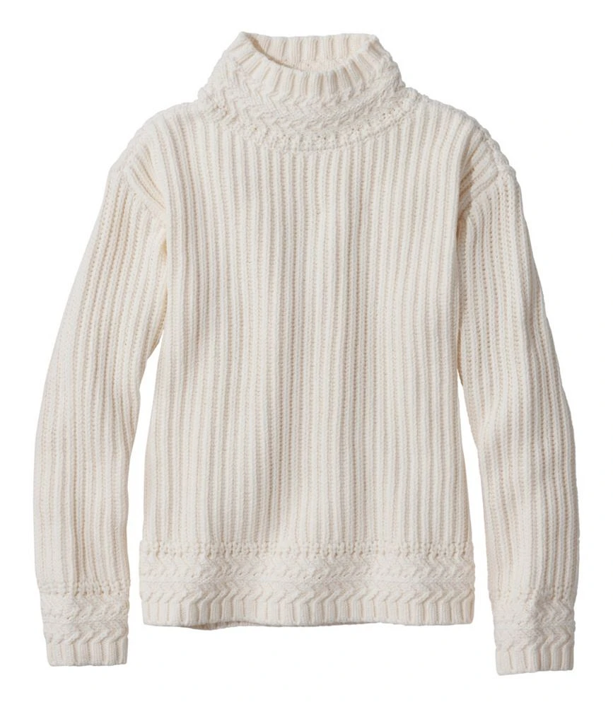Women's Signature Original Cotton Ribbed Sweater, Mockneck