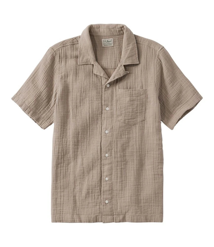 Men's Cloud Gauze Shirt, Short-Sleeve, Slightly Fitted Untucked Fit