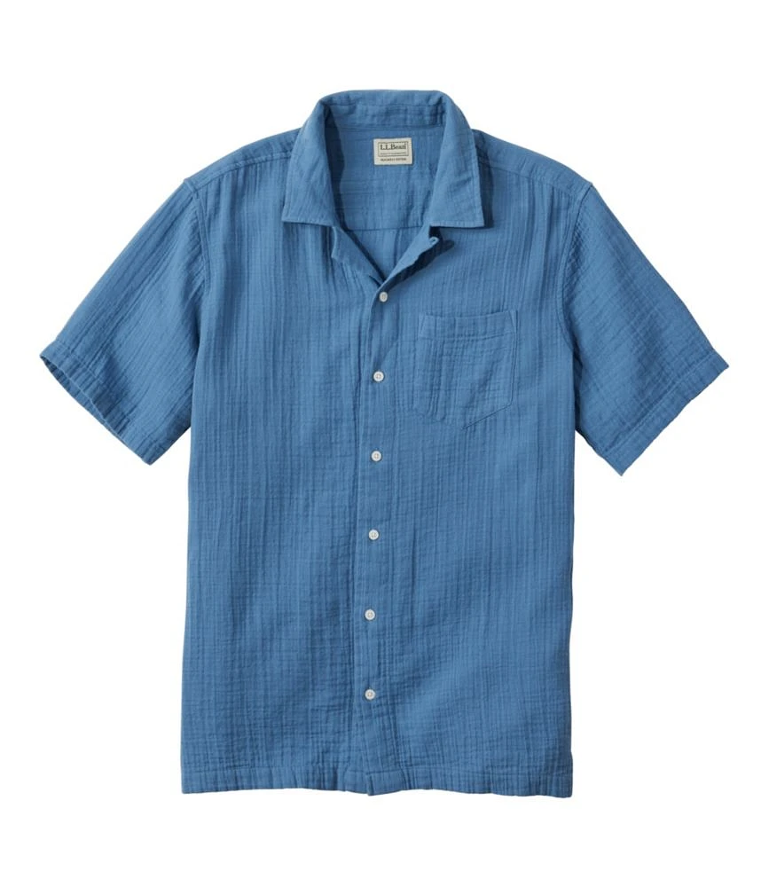 Men's Cloud Gauze Shirt, Short-Sleeve, Slightly Fitted Untucked Fit