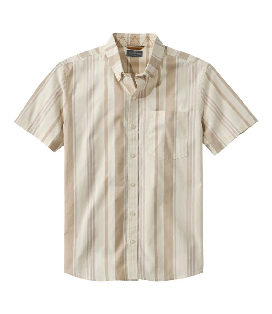 Men's Signature Stretch Poplin Shirt, Short-Sleeve, Slim Fit