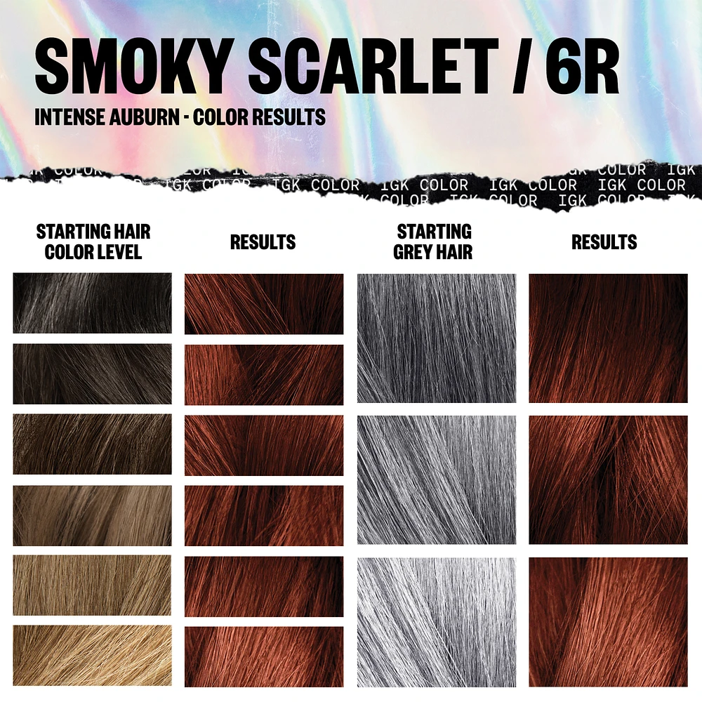 IGK Permanent Color Kit Smoky Scarlet