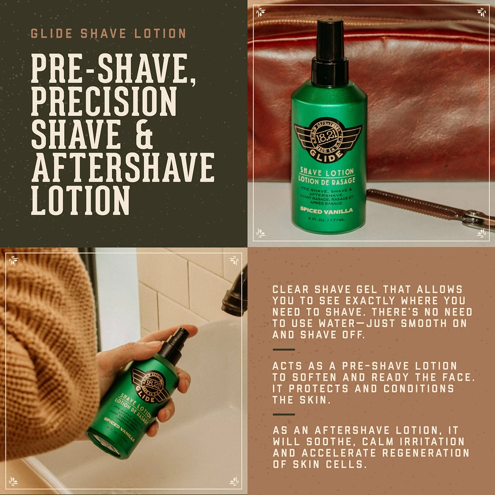 18.21 Man Made Glide Shaving Lotion Spiced Vanilla