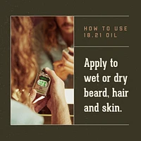 18.21 Man Made Beard, Hair & Skin Oil Spiced Vanilla