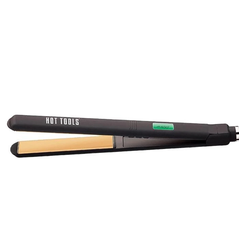 HOT TOOLS Digital 1" Salon Flat Iron with Extra Long Plates