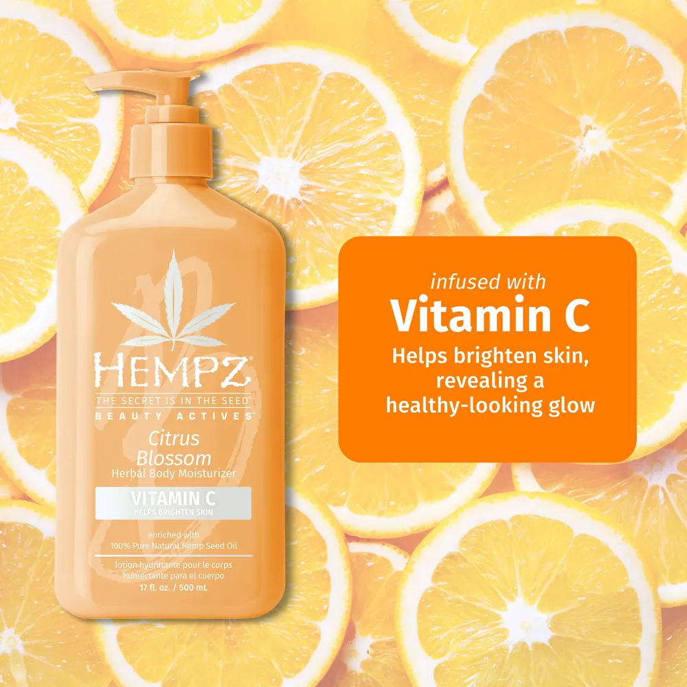 HEMPZ Beauty Actives Citrus Blossom Herbal Body Moisturizer