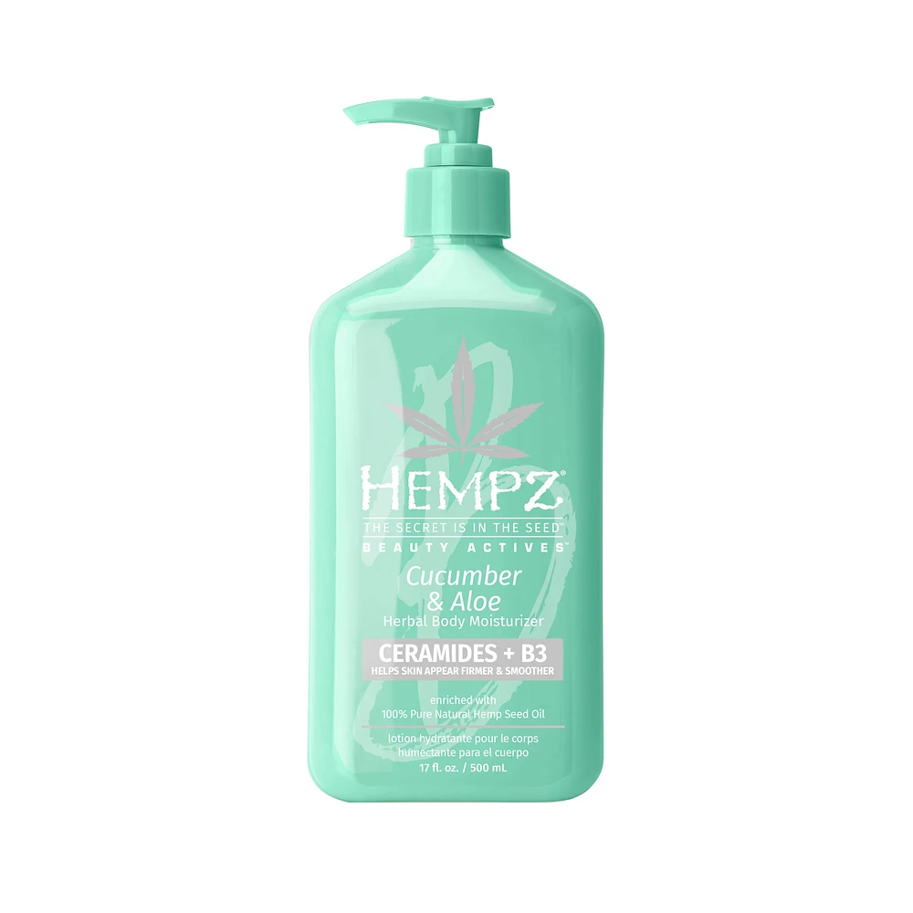 HEMPZ Beauty Actives Cucumber & Aloe Herbal Body Moisturizer