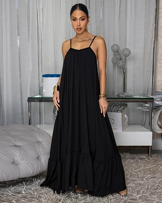 Petrovna Black Maxi Dress
