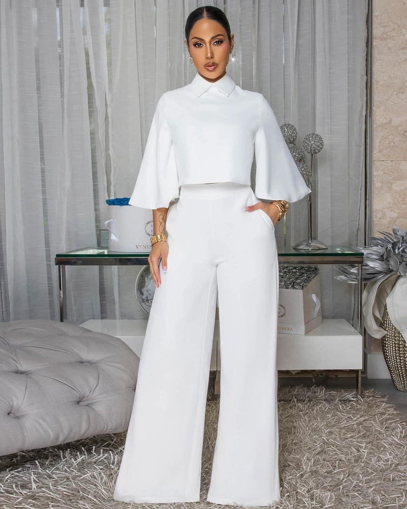 Gillmore Off-White Pants Set