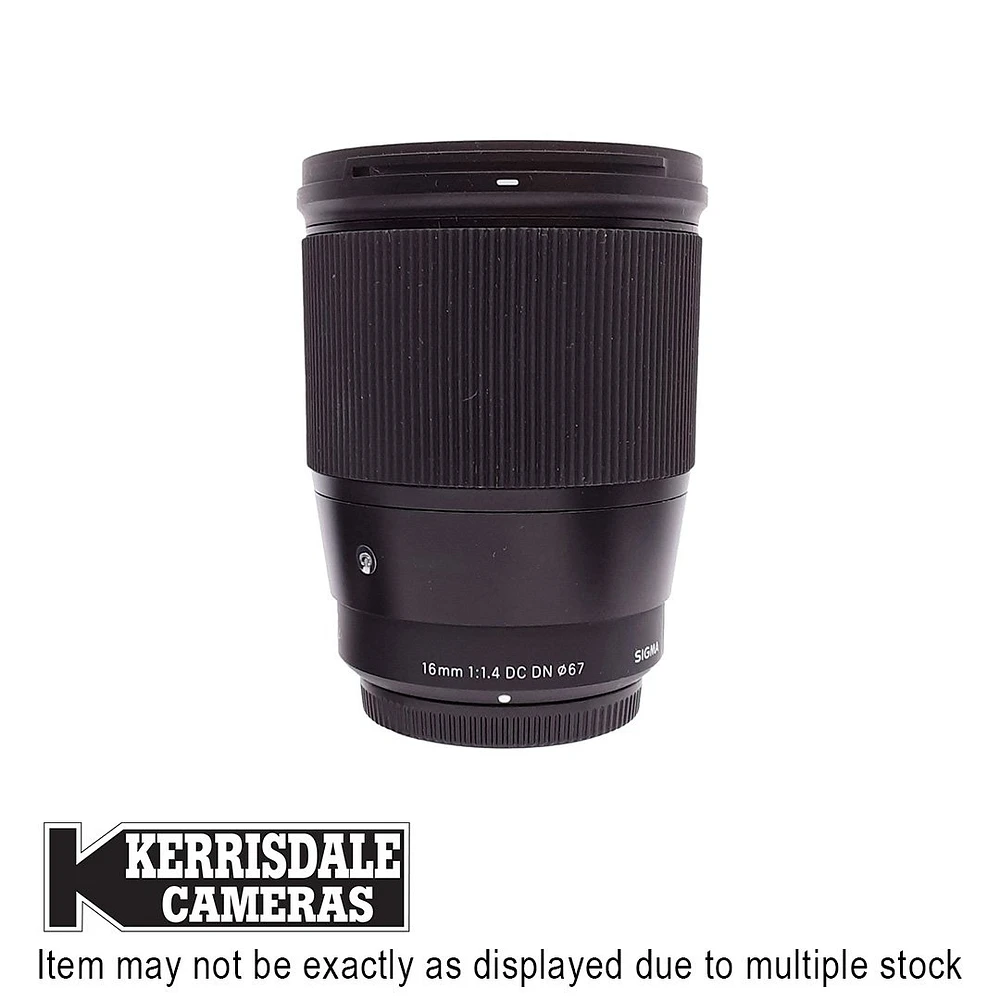 Sigma-Used 16mm F1.4 DC DN Lens - Good Condition - Micro Four Thirds Mount - Used # 587.166A16S