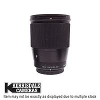Sigma-Used 16mm F1.4 DC DN Lens - Good Condition - Micro Four Thirds Mount - Used # 587.166A16S