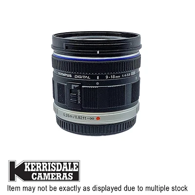 Olympus-Used 9-18mm F4-5.6 ED - Fair Condition - Dusty - Micro Four Thirds Mount – Used # 587.20224800X