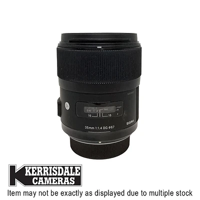 Sigma-Used 35mm F1.4 DG ART - Good Condition – Nikon FX Mount - Used # 587.25A3514ART