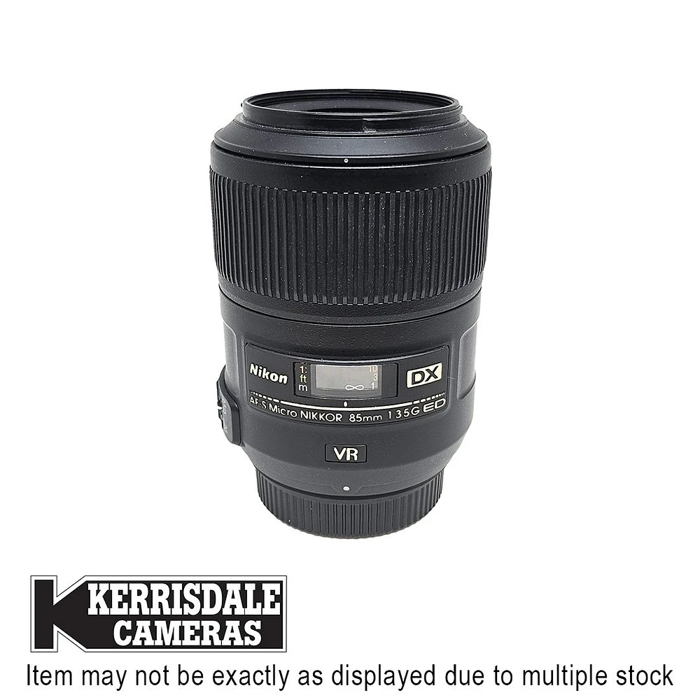 Nikon-Used 85mm F3.5 G ED VR Micro - Fair Condition - Dusty – Nikon DX Mount – Used # 587.20630501X