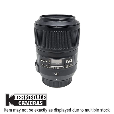 Nikon-Used 85mm F3.5 G ED VR Micro - Fair Condition - Dusty – Nikon DX Mount – Used # 587.20630501X
