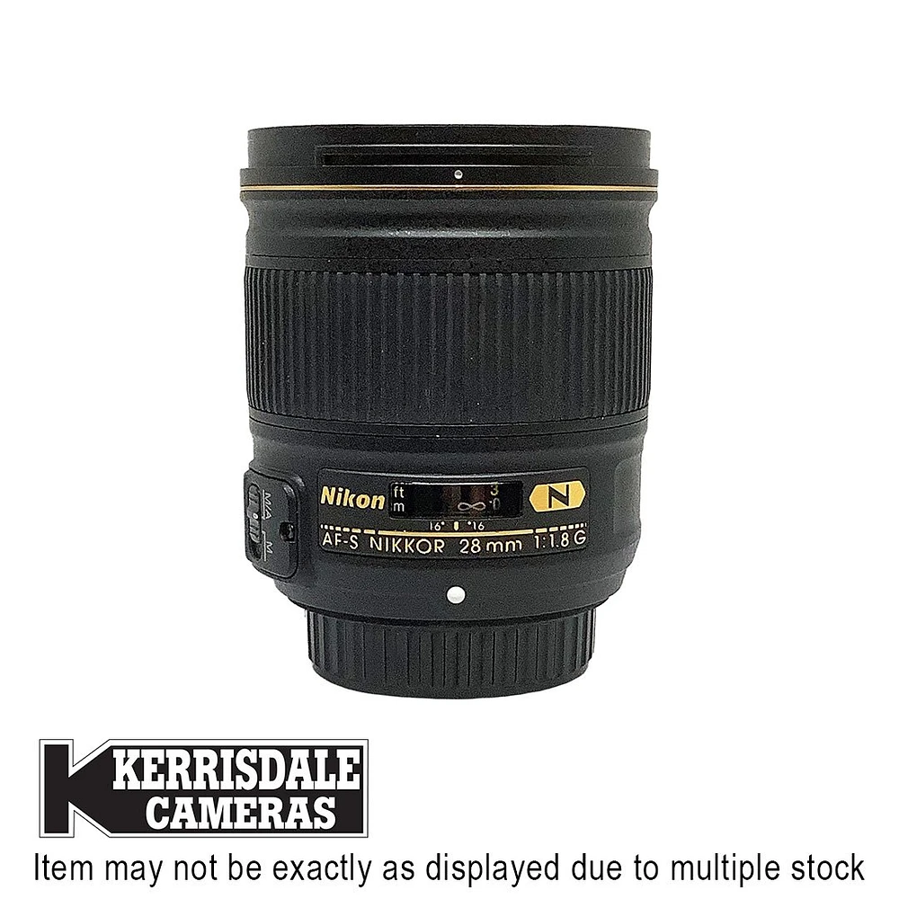 Nikon-Used 28mm F1.8 AFS G – Good Condition - Nikon FX Mount – Used # 587.25A28G